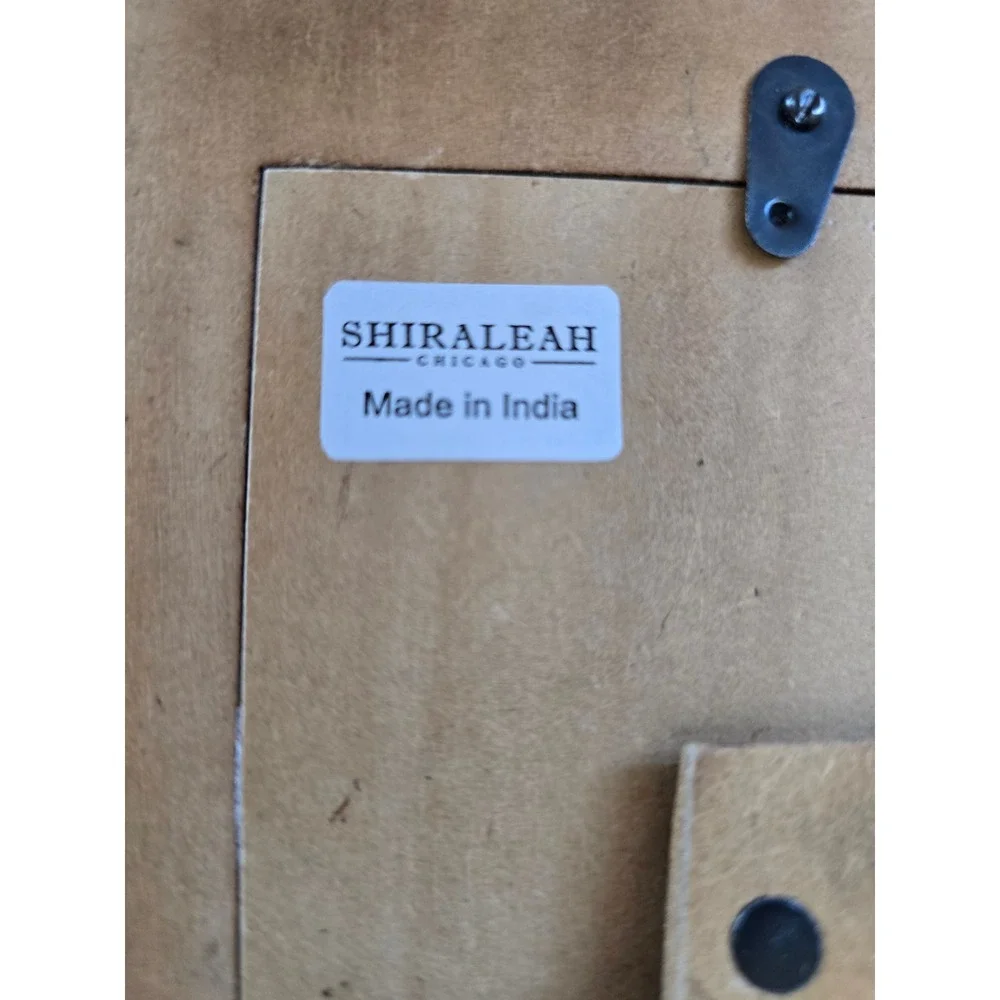 Shiraleah Chicago Roma Ivory Bone Inlay Triple Wavy 4x6 Picture Frame